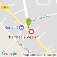 carte de la Pharmacie Vezier