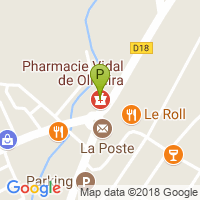 carte de la Pharmacie Vidal de Olivera