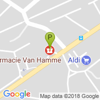 carte de la Pharmacie Van Hamme