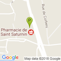 carte de la Pharmacie de Saint Saturnin