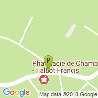 carte de la Pharmacie de Chambray