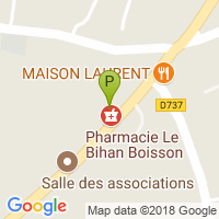 carte de la Pharmacie le Bihan Boisson