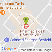 carte de la Pharmacie de l'Hotel de Ville