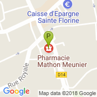 carte de la Pharmacie Mathon Meunier