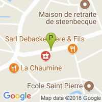 carte de la Pharmacie de Steenbecque