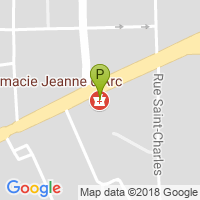 carte de la Pharmacie Jeanne d'Arc