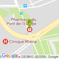 carte de la Pharmacie du Pont de l'Europe