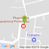 carte de la Pharmacie des Bruyeres