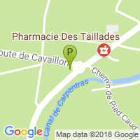 carte de la Pharmacie des Taillades