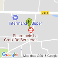 carte de la Pharmacie la Croix de Bernieres