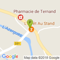 carte de la Pharmacie de Ternand