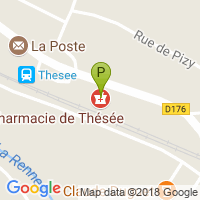 carte de la Pharmacie de Thesee