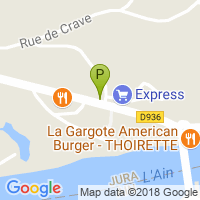 carte de la Pharmacie de Thoirette