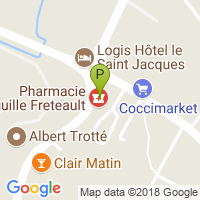 carte de la Pharmacie Aguille Freteault