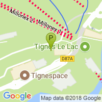 carte de la Pharmacie du Lac de Tignes