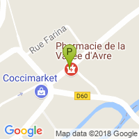 carte de la Pharmacie de la Vallee d'Avre