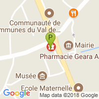 carte de la Pharmacie de Tilly Sur Seulles