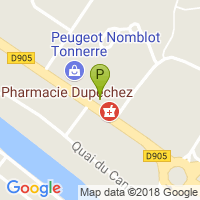 carte de la Pharmacie Grande de Tonnerre