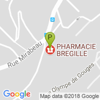 carte de la Pharmacie Bregille