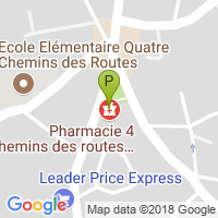 carte de la Pharmacie 4 Chemins des Routes