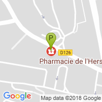 carte de la Pharmacie de l'Hers