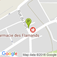 carte de la Pharmacie des Flamands
