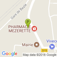 carte de la Pharmacie Mezerette