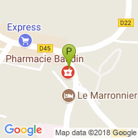 carte de la Pharmacie Baudin Blandine