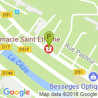 carte de la Pharmacie Saint Etienne