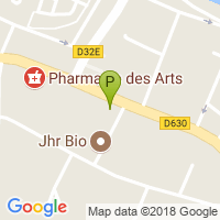 carte de la Pharmacie des Arts