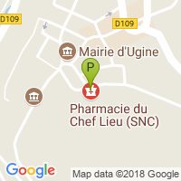 carte de la Pharmacie du Chef Lieu