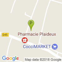 carte de la Pharmacie Plaideux
