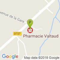 carte de la Pharmacie Valtaud