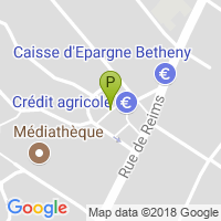 carte de la Pharmacie du Centre de Betheny