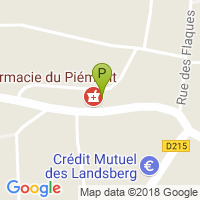 carte de la Pharmacie des Coquelicots