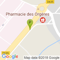 carte de la Pharmacie des Orgeres