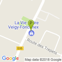 carte de la Pharmacie de Veigy Foncenex