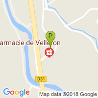 carte de la Pharmacie du Marche de Velleron