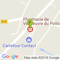 carte de la Pharmacie de Vendeuvre du Poitou