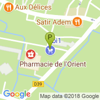 carte de la Pharmacie de l'Orient