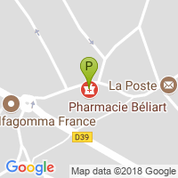 carte de la Pharmacie Beliart