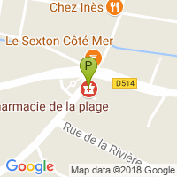 carte de la Pharmacie de la Plage