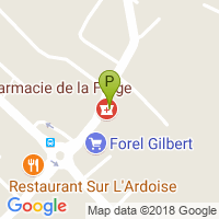 carte de la Pharmacie de la Forge