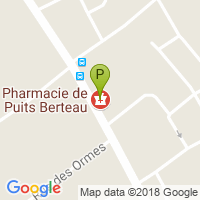 carte de la Pharmacie de Puits Berteau