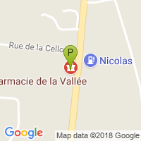 carte de la Pharmacie de la Vallee