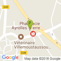 carte de la Pharmacie Ayrolles Ferre