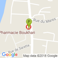 carte de la Pharmacie Boukhari