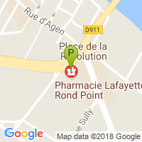 carte de la Pharmacie du Rond Point