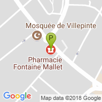 carte de la Pharmacie Fontaine Mallet