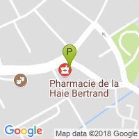 carte de la Pharmacie de la Haie Bertrand